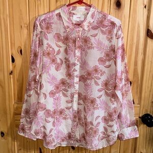 Xerina beau button down blouse M